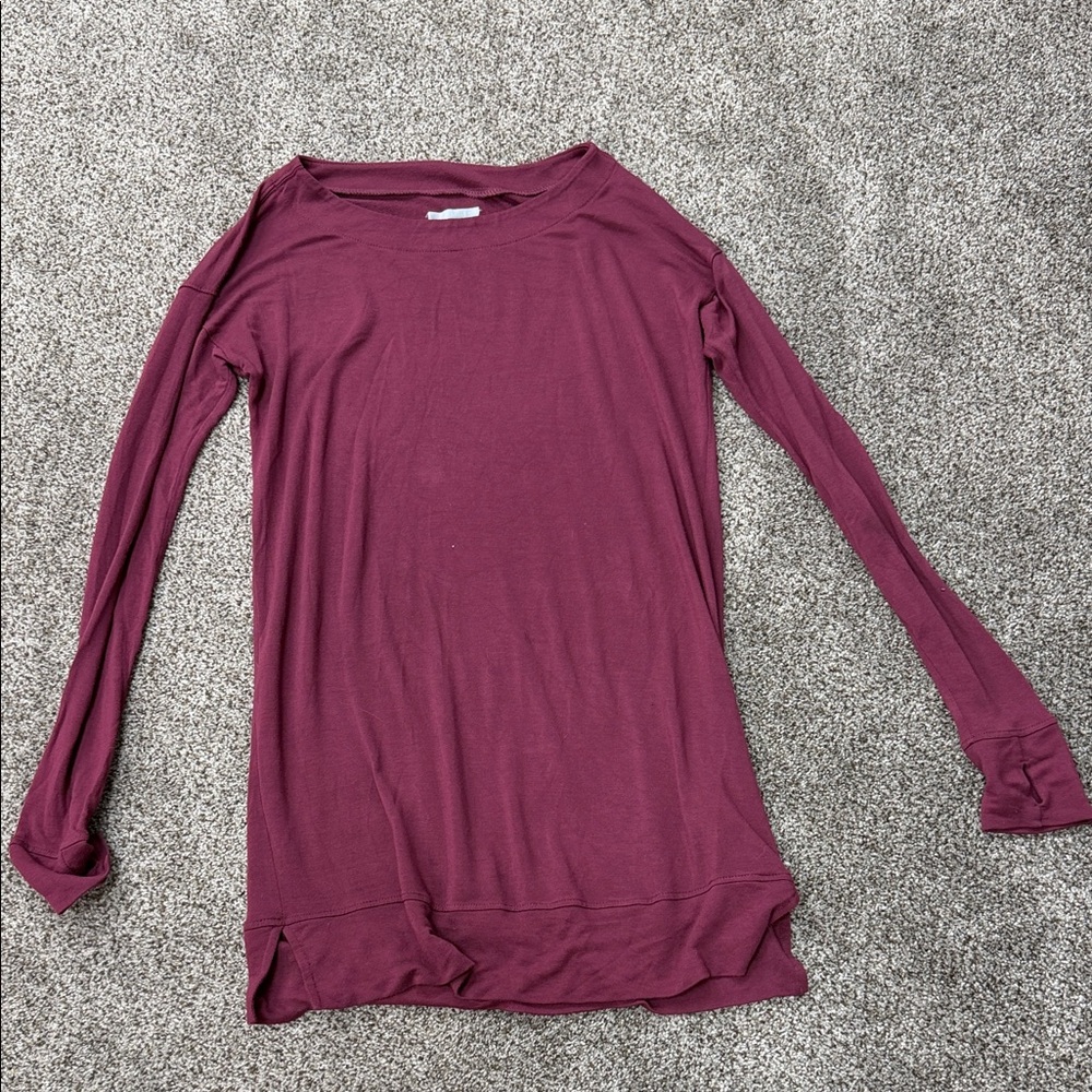 A Pea in the Pod Plum Long Sleeve Top